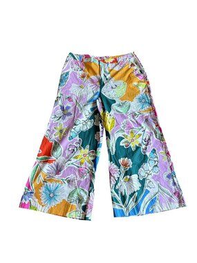 Gorman Pants Floral Colorful Womens Size 20 Cotton Pink Orange